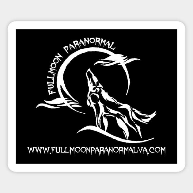FullMoon Paranormal Logo (Front) Sticker by Builder Ben Paranormal Workshop LLC